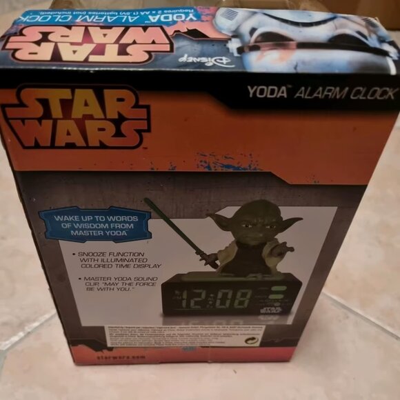 Lucas Film Yoda Alarm Clock w Light Saber 5" across Tested/Working *no box* - Picture 13 of 13